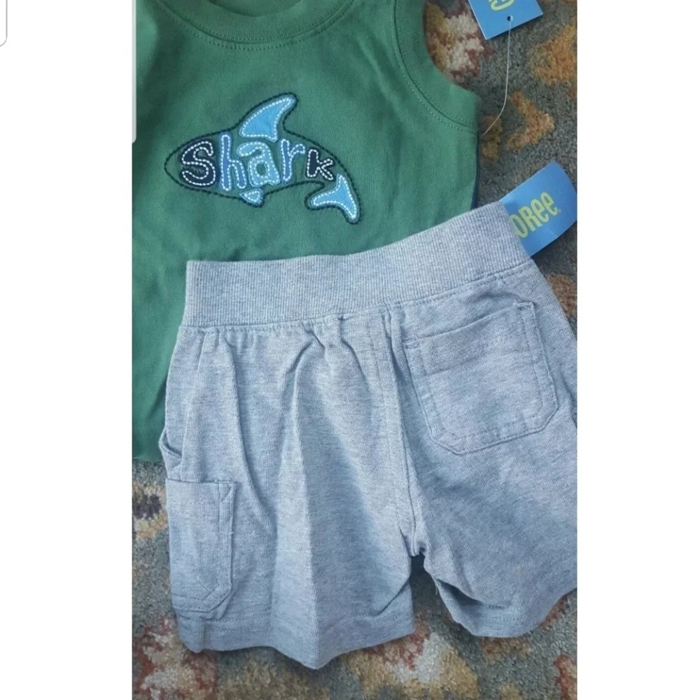 Boys 3-6 Shark Reef outfit shorts & Tank NWT